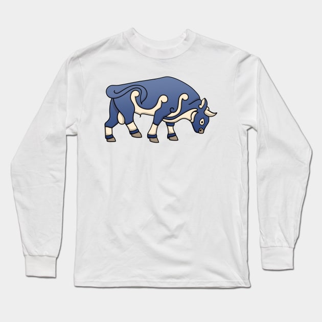 Pictish Bull Long Sleeve T-Shirt by Hareguizer